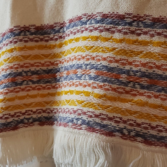 NWOT!! Madewell Fringed Jacquered Sweater Size S - Picture 2 of 10